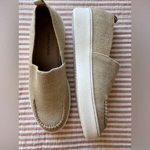 Donald J Pliner Cory Elastic Knit Platform Slip On Sneakers Womens 10M Coastal